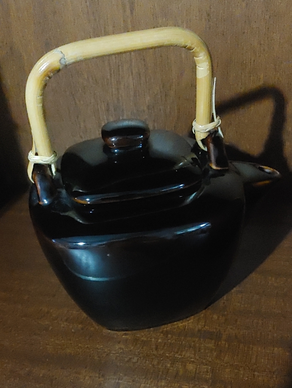 Cherison Burnt Umber Teapot with Bamboo Handle